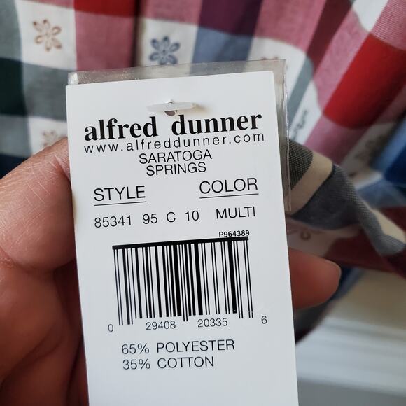 90s Women Plaid Button Shirt Shacket XLP Prairie Country Flower Boxy Natural NEW - Picture 4 of 8